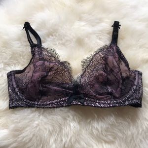 NWT Victoria’s Secret black unlined plunge bra